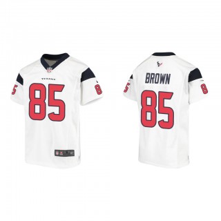 Youth Noah Brown White Game Jersey