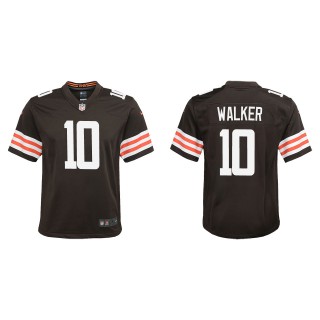 Youth P.J. Walker Cleveland Browns Brown Game Jersey