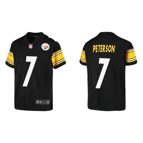 Youth Pittsburgh Steelers Patrick Peterson Black Game Jersey