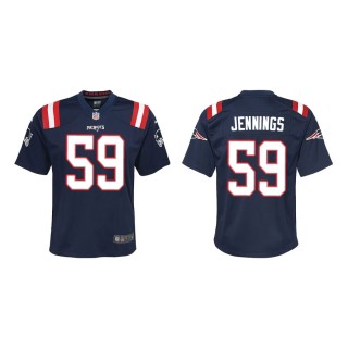 Anfernee Jennings Jersey Youth Patriots Navy Game