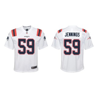 Anfernee Jennings Jersey Youth Patriots White Game
