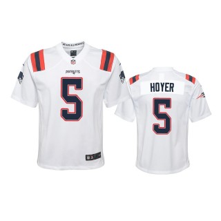 Youth Patriots Brian Hoyer White Game Jersey