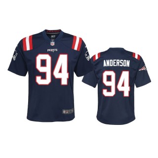 Youth Patriots Henry Anderson Navy Game Jersey