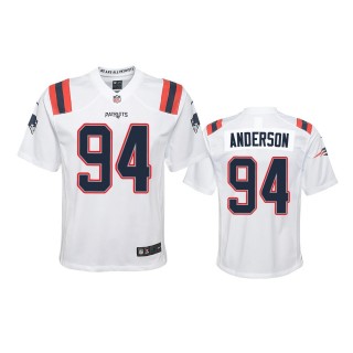 Youth Patriots Henry Anderson White Game Jersey