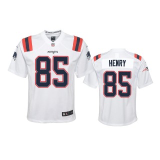 Youth Patriots Hunter Henry White Game Jersey