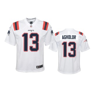 Youth Patriots Nelson Agholor White Game Jersey