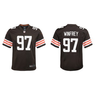 Youth Browns Perrion Winfrey Brown Game Jersey