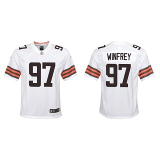 Youth Browns Perrion Winfrey White Game Jersey