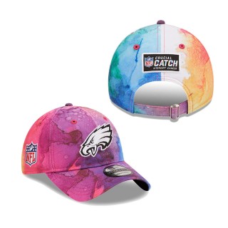 Youth Philadelphia Eagles Pink 2022 NFL Crucial Catch 9TWENTY Adjustable Hat