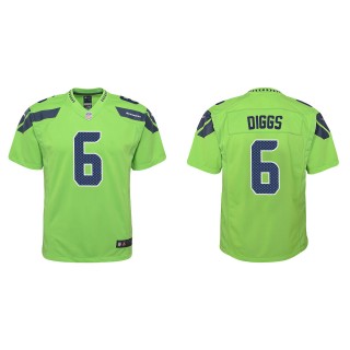 Youth Quandre Diggs Seattle Seahawks Green Alternate Game Jersey