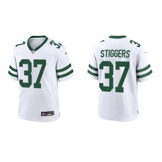 Youth Jets Qwan'tez Stiggers White Legacy Game Jersey