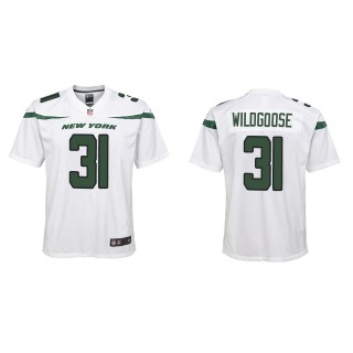 Youth New York Jets Rachad Wildgoose White Game Jersey