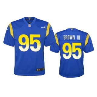Youth Rams Bobby Brown III Royal Game Jersey