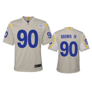 Youth Rams Earnest Brown IV Bone Game Jersey