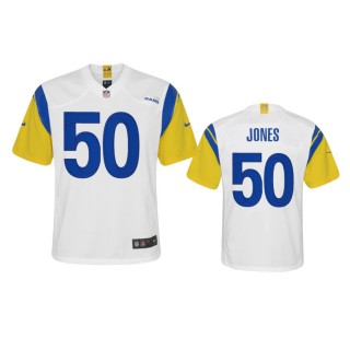 Youth Rams Ernest Jones White Alternate Game Jersey