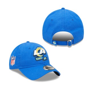 Youth Los Angeles Rams Royal 2022 Sideline Adjustable 9TWENTY Hat