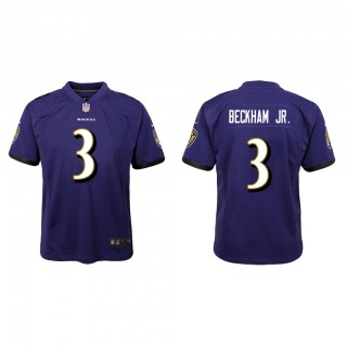 Youth Odell Beckham Jr. Purple Game Jersey