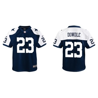 Youth Dallas Cowboys Rico Dowdle Navy Alternate Game Jersey