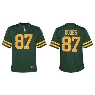 Youth Packers Romeo Doubs Green Alternate Game Jersey