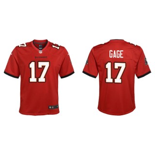 Youth Buccaneers Russell Gage Red Game Jersey