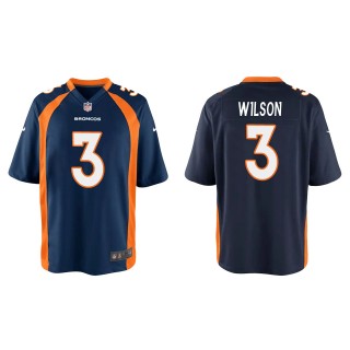 Youth Russell Wilson Denver Broncos Navy Game Jersey