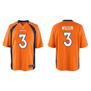 Youth Russell Wilson Denver Broncos Orange Game Jersey