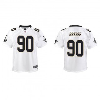 Youth Bryan Bresee White 2023 NFL Draft Game Jersey