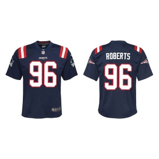 Youth New England Patriots Sam Roberts Navy Game Jersey