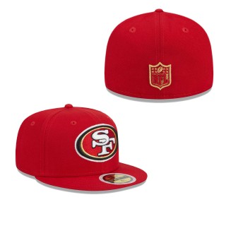 Youth San Francisco 49ers Scarlet Main Fitted Hat