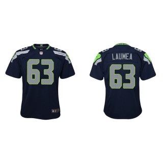Youth Seahawks Sataoa Laumea College Navy Game Jersey
