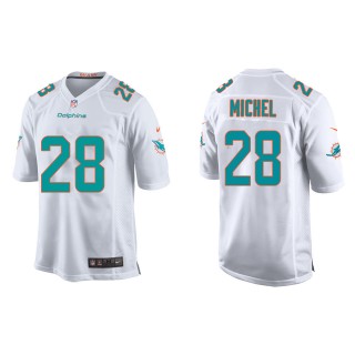 Youth Miami Dolphins Sony Michel White Game Jersey
