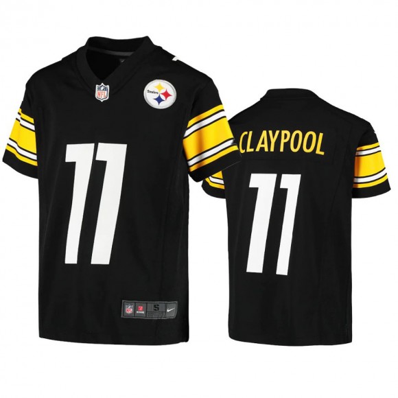 Youth Steelers Chase Claypool Black Game Jersey
