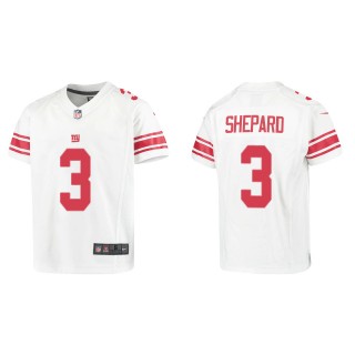 Youth Sterling Shepard New York Giants White Game Jersey