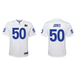 Youth Ernest Jones Rams White Super Bowl LVI Game Fashion Jersey