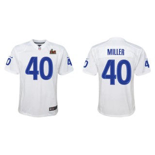 Youth Von Miller Rams White Super Bowl LVI Game Fashion Jersey