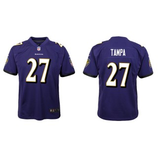 Youth Ravens T.J. Tampa Purple Game Jersey