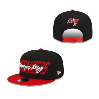 Youth Tampa Bay Buccaneers Black Red 2022 NFL Draft 9FIFTY Snapback Hat