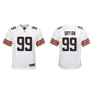 Youth Cleveland Browns Taven Bryan White Game Jersey