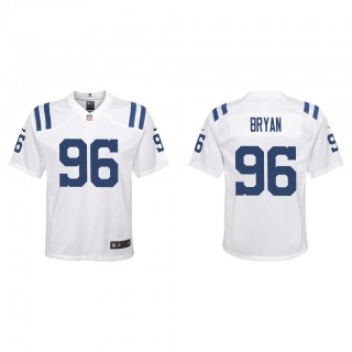 Youth Taven Bryan White Game Jersey