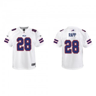 Youth Taylor Rapp White Game Jersey