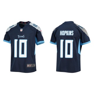 Youth Titans DeAndre Hopkins Navy Game Jersey