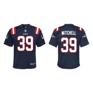 Youth New England Patriots Terrance Mitchell Navy Game Jersey