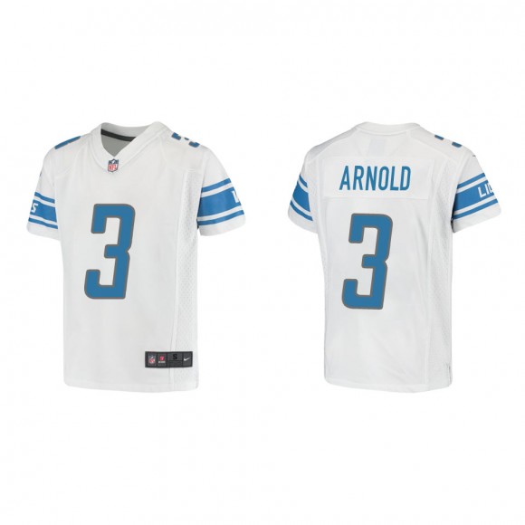 Youth Lions Terrion Arnold White Game Jersey