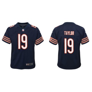 Youth Bears Tory Taylor Navy Game Jersey