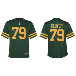 Youth Packers Travis Glover Green Alternate Game Jersey
