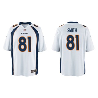Youth Broncos Tre'quan Smith White Game Jersey