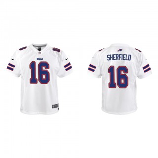 Youth Trent Sherfield White Game Jersey