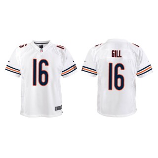 Youth Bears Trenton Gill White Game Jersey