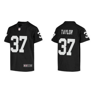 Youth Raiders Trey Taylor Black Game Jersey