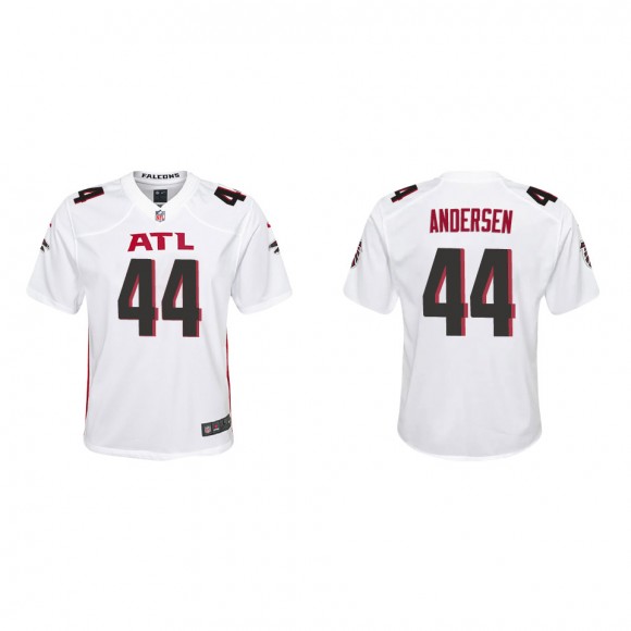 Youth Falcons Troy Andersen White Game Jersey